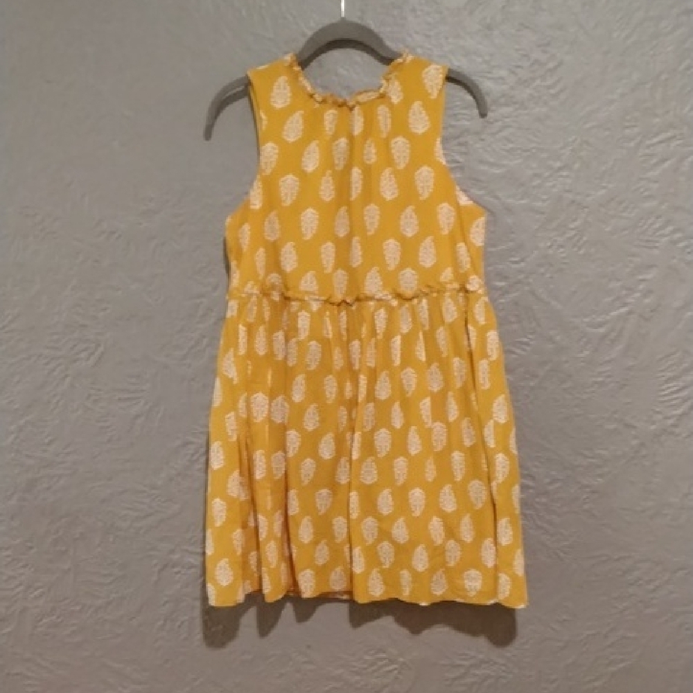 Lucky Brand Women's Yellow A-Line Sundress Sleeveless Size S